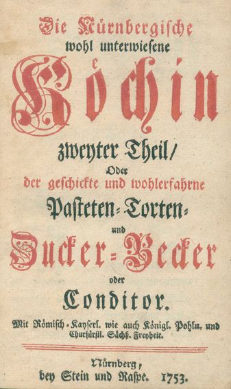 Große Abbildung Nr.1: 124-615 Nürnbergische, Die,: (Küche und Haushalt, Bäckerei und Konditorei)