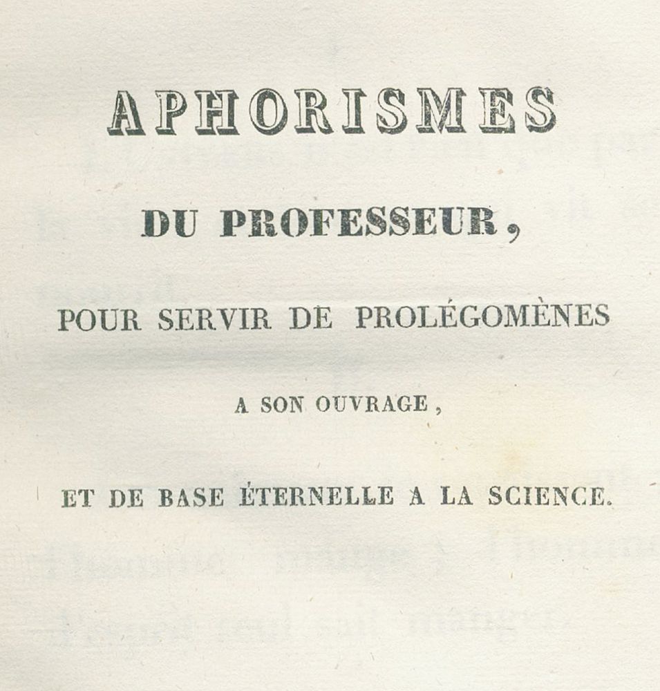 Große Abbildung Nr.2: 124-621 (Brillat-Savarin,J.A.).: (Küche und Haushalt, Gastrosophie)