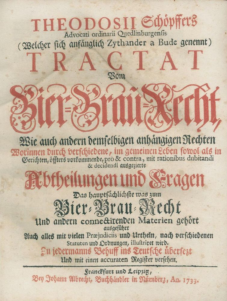 Große Abbildung Nr.2: 124-639 Schöpffer,T.: (Küche und Haushalt, Getränke, Bier und Brauerei)
