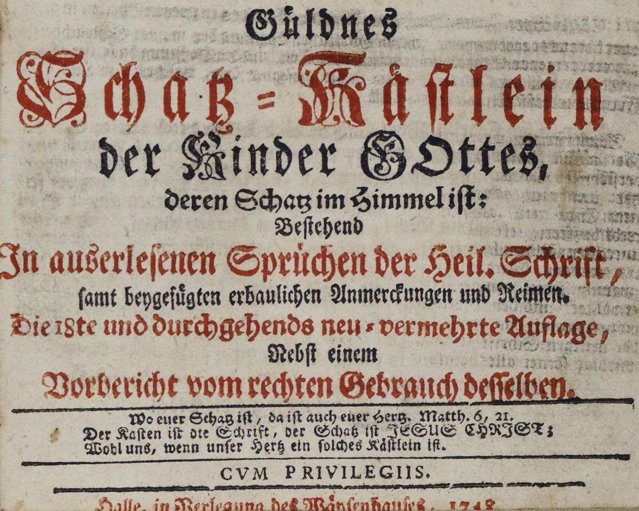 Große Abbildung Nr.1: 124-64 (Bogatzky,C.H.).: (Alte Drucke, Handschriften und Theologie)
