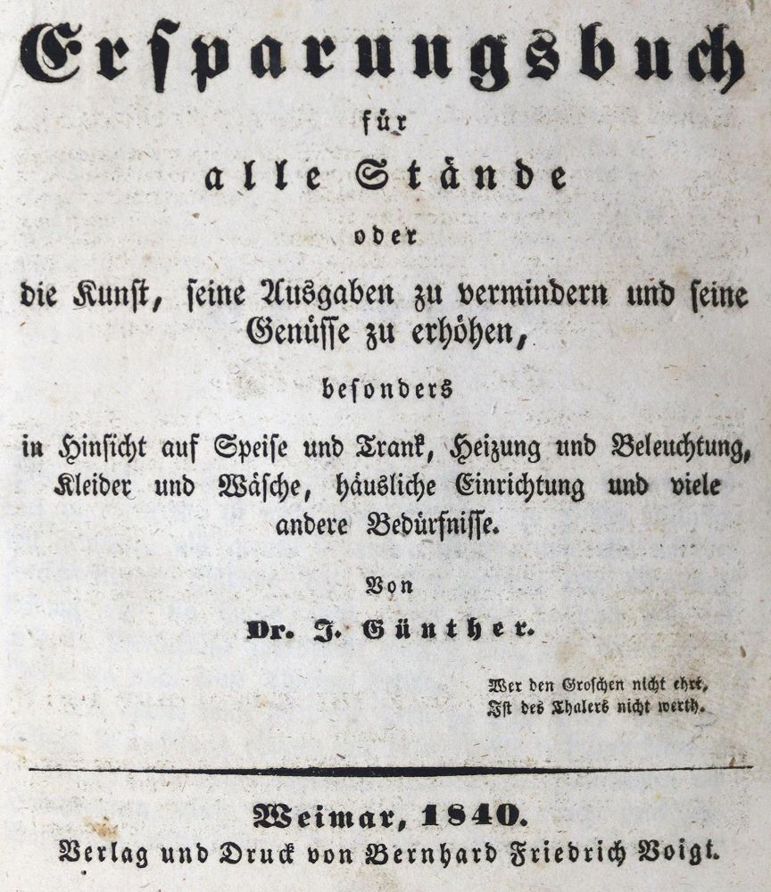 Große Abbildung Nr.1: 124-651 Günther,J.: (Küche und Haushalt)