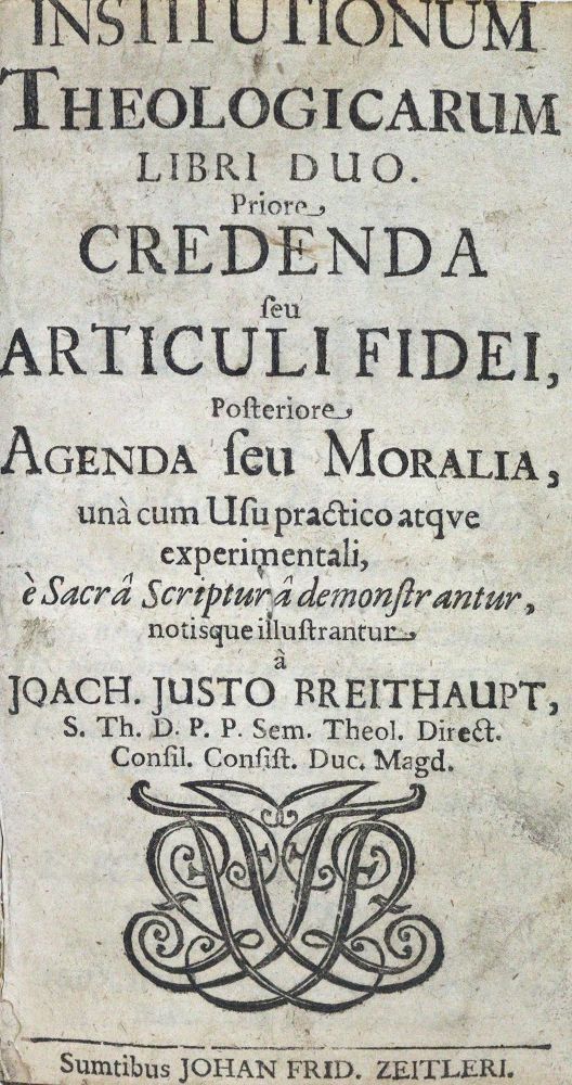 Große Abbildung Nr.2: 124-68 Breithaupt,J.J.: (Alte Drucke, Handschriften und Theologie)