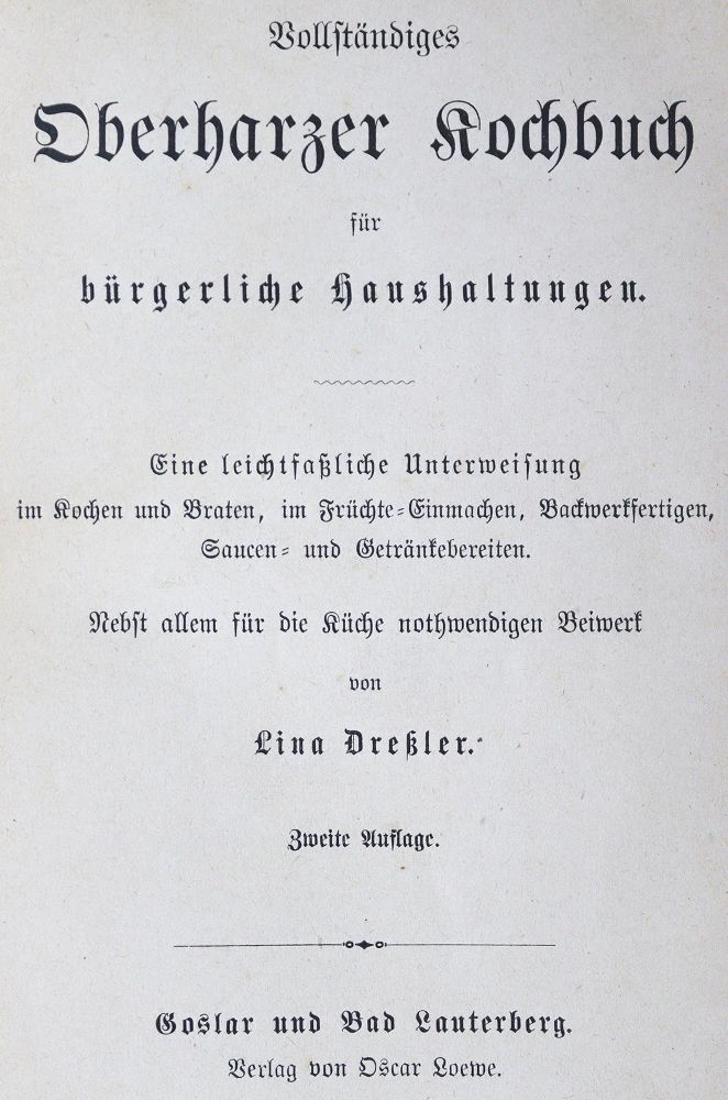 Große Abbildung Nr.1: 124-686 Dreßler,L.: (Küche und Haushalt, Kochbücher)