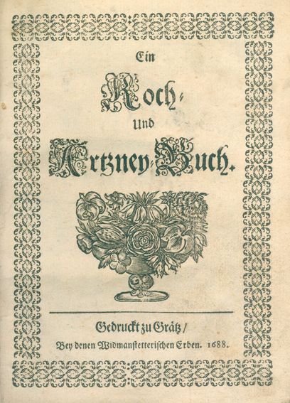 Große Abbildung Nr.1: 124-714 Koch- und Artzney-Buch, Ein.: (Küche und Haushalt, Kochbücher)