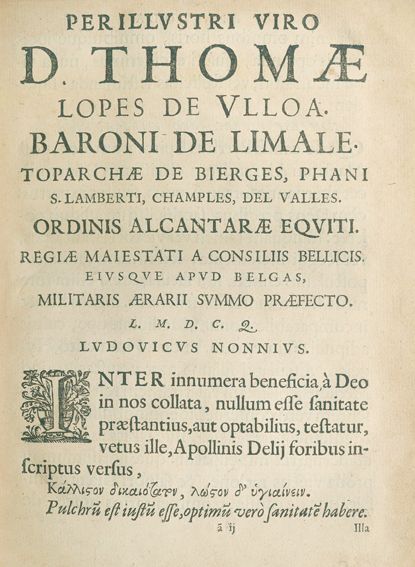 Große Abbildung Nr.1: 124-733 Nonnius,L.: (Küche und Haushalt, Kochbücher)
