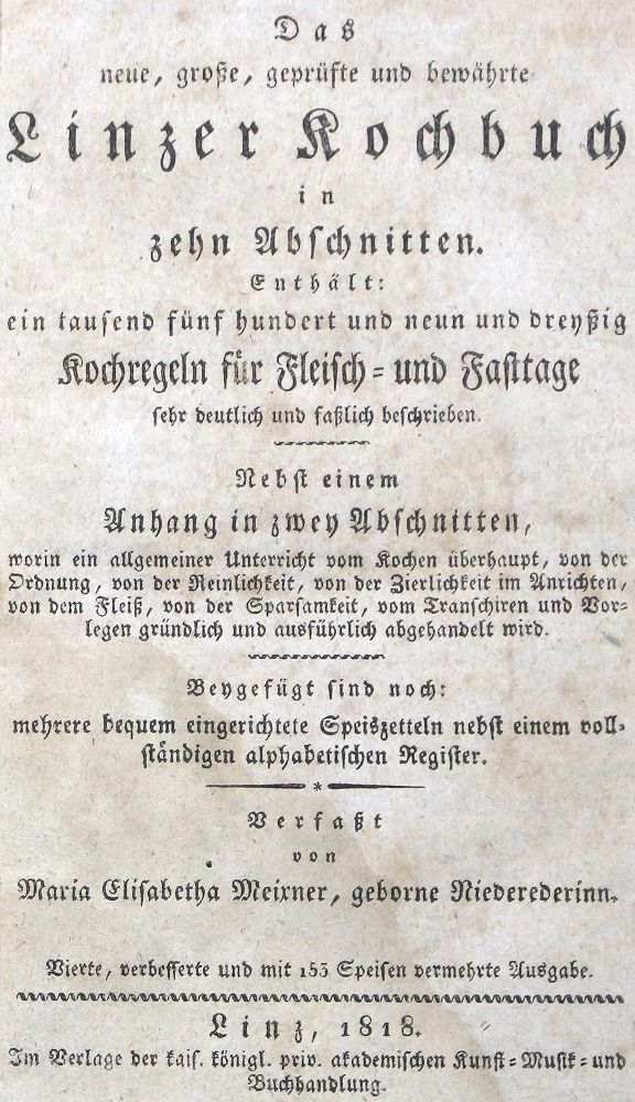 Große Abbildung Nr.2: 124-736 Meixner,M.E.: (Küche und Haushalt, Kochbücher, Österreich)