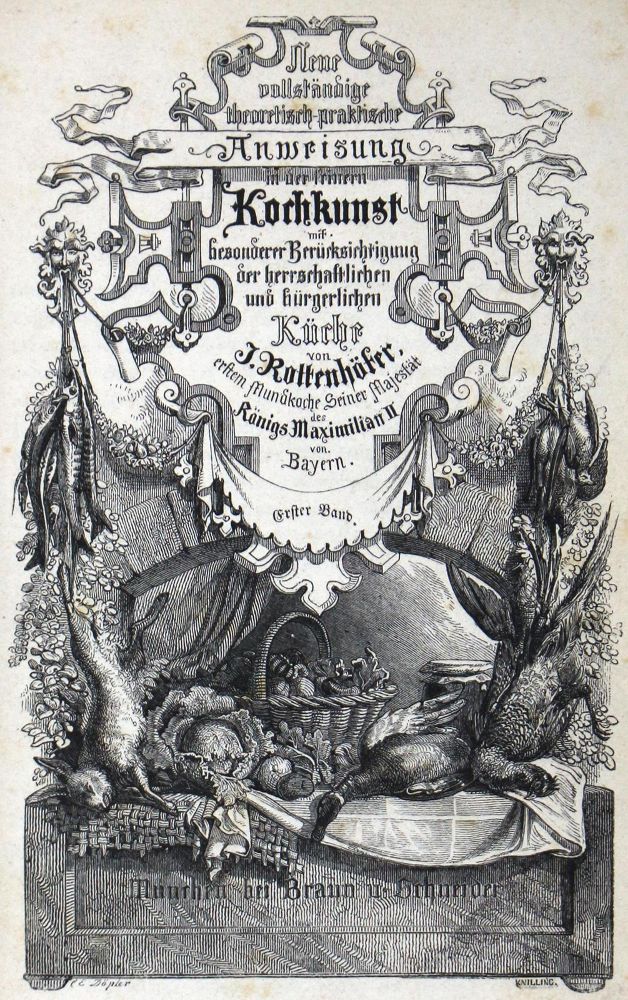Große Abbildung Nr.1: 124-740 Rottenhöfer,J.: (Küche und Haushalt, Kochbücher)