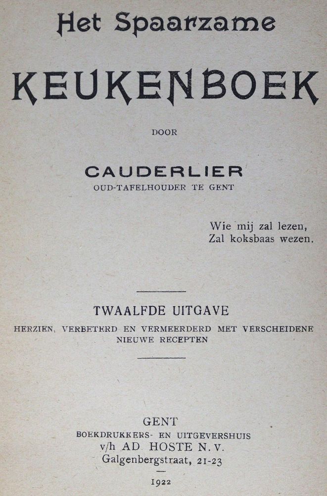 Große Abbildung Nr.1: 124-748 Sammlung: (Küche und Haushalt, Kochbücher)