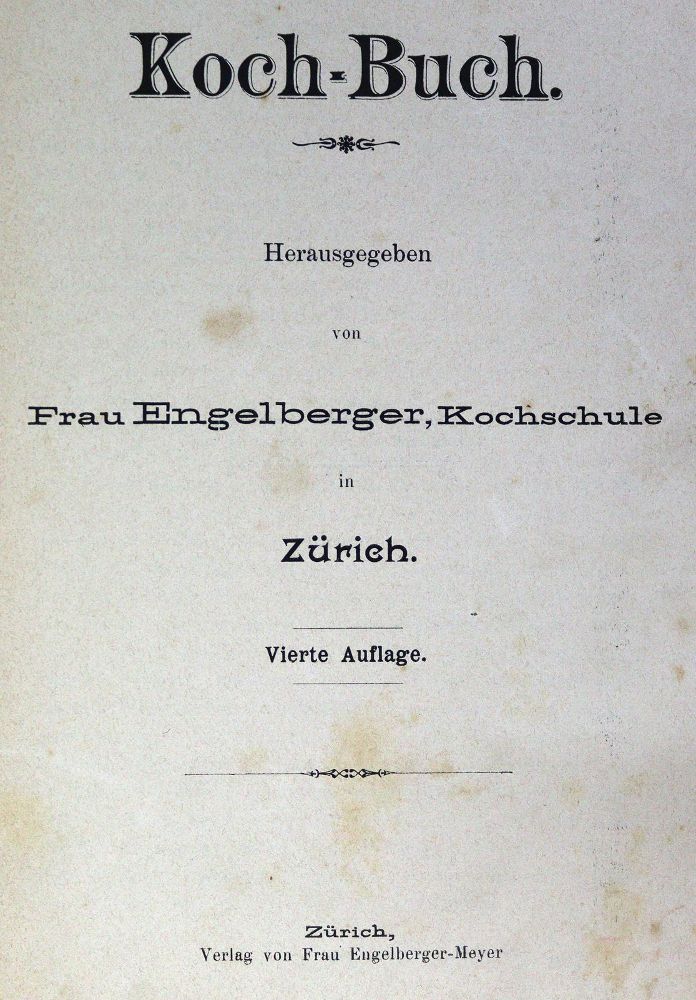 Große Abbildung Nr.1: 124-749 Sammlung: (Küche und Haushalt, Kochbücher)