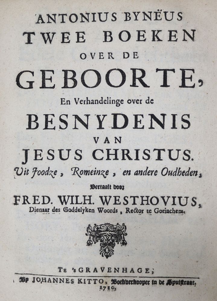 Große Abbildung Nr.1: 124-75 Bynaeus,A.: (Alte Drucke, Handschriften und Theologie)