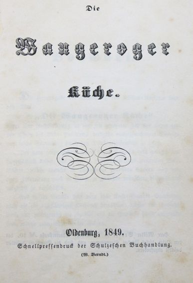Große Abbildung Nr.1: 124-768 (Westing,B.).: (Küche und Haushalt, Kochbücher, Wangerooge)