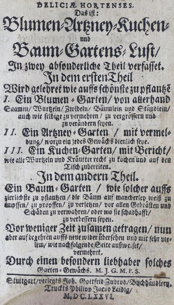 Große Abbildung Nr.2: 124-783 (Müller,J.G.).: (Land- und Forstwirtschaft, Garten)