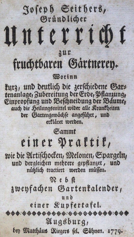 Große Abbildung Nr.1: 124-785 Seither,J.: (Land- und Forstwirtschaft, Garten)