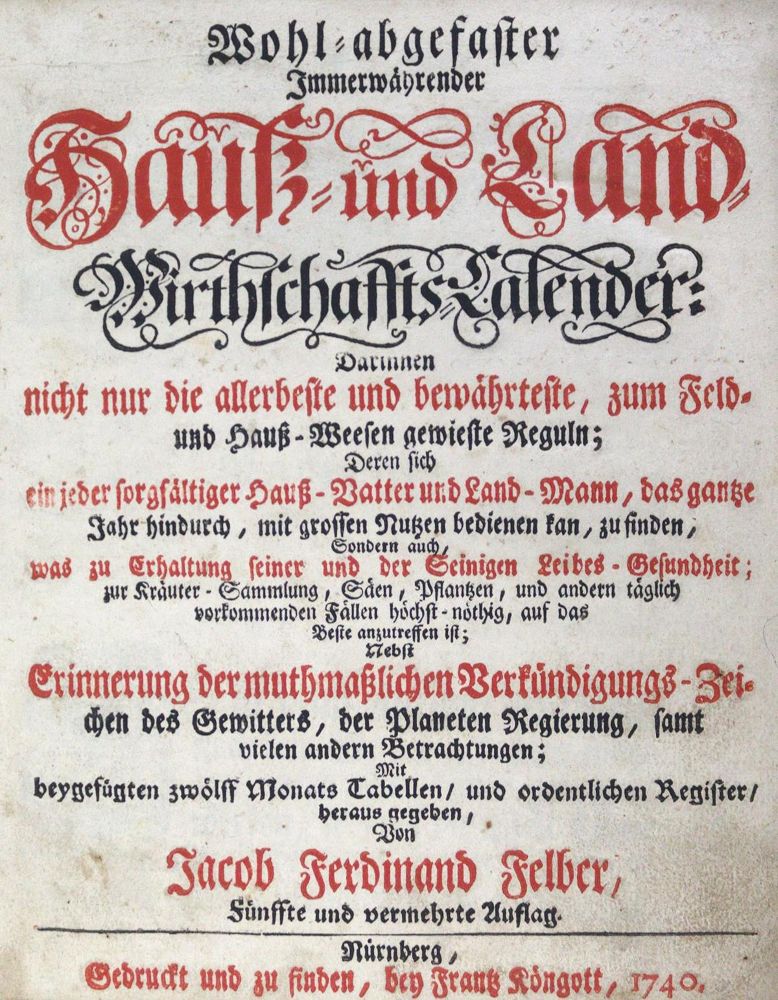 Große Abbildung Nr.2: 124-788 Felber,J.F.: (Land- und Forstwirtschaft, Landwirtschaft)