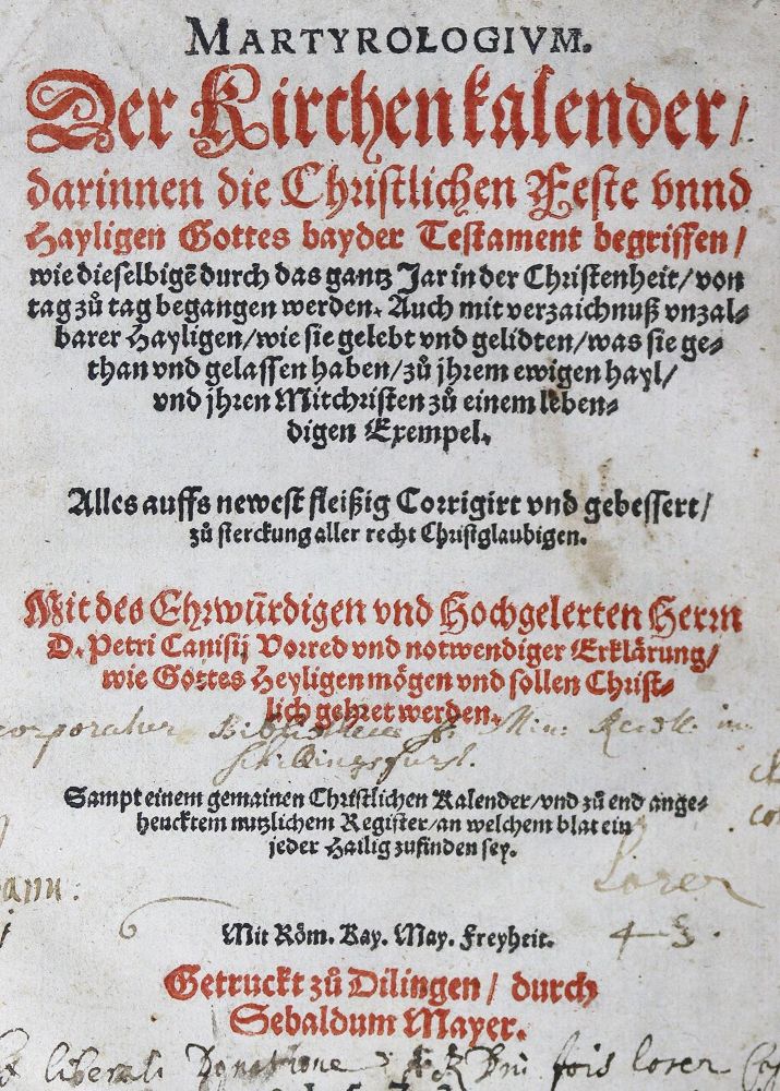 Große Abbildung Nr.1: 124-79 Canisius,P.: (Alte Drucke, Handschriften und Theologie)