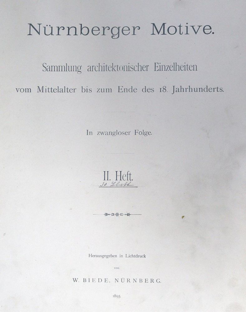 Große Abbildung Nr.1: 124-806 Biede,W. (Hrsg.).: (Architektur, Nürnberg)