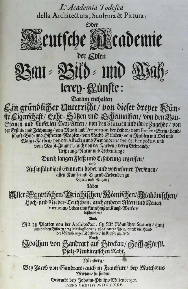 Große Abbildung Nr.3: 124-809 Sandrart,J.v.: (Architektur)