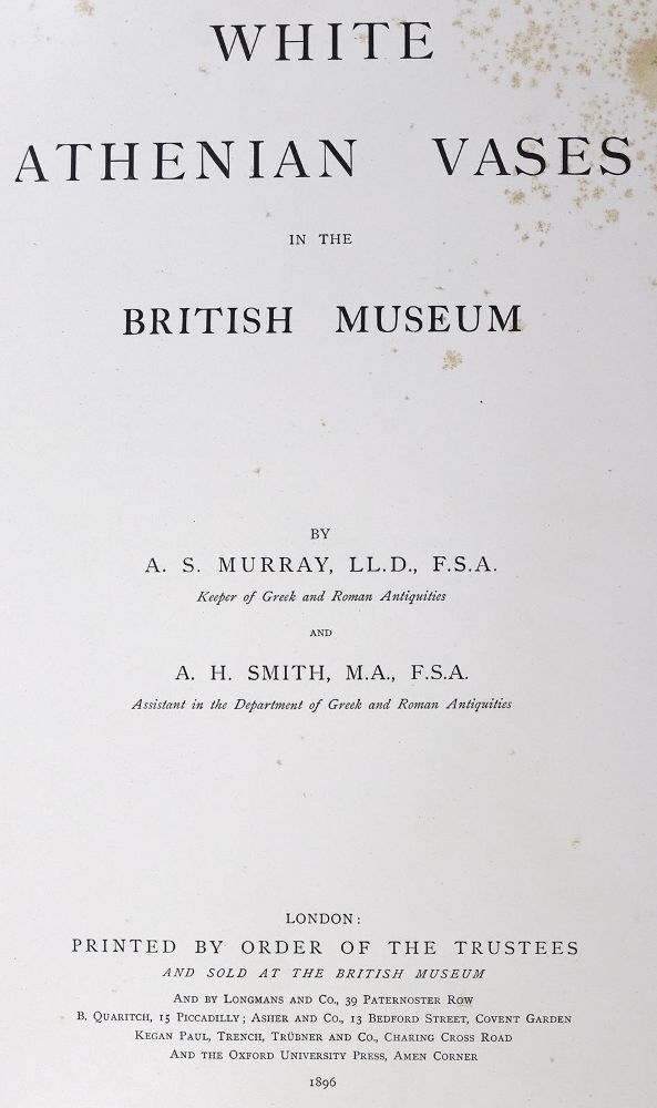 Große Abbildung Nr.1: 124-849 Murray,A.S. u. A.H.Smith.: (Kunstwissenschaft)