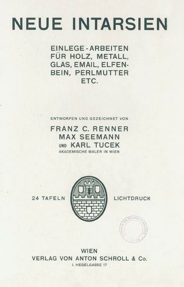 Große Abbildung Nr.1: 124-856 Renner,F.C., M.Seeman u. K.Tucek.: (Kunstwissenschaft)