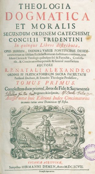 Große Abbildung Nr.1: 124-9 Alexandre,N.: (Alte Drucke, Handschriften und Theologie)