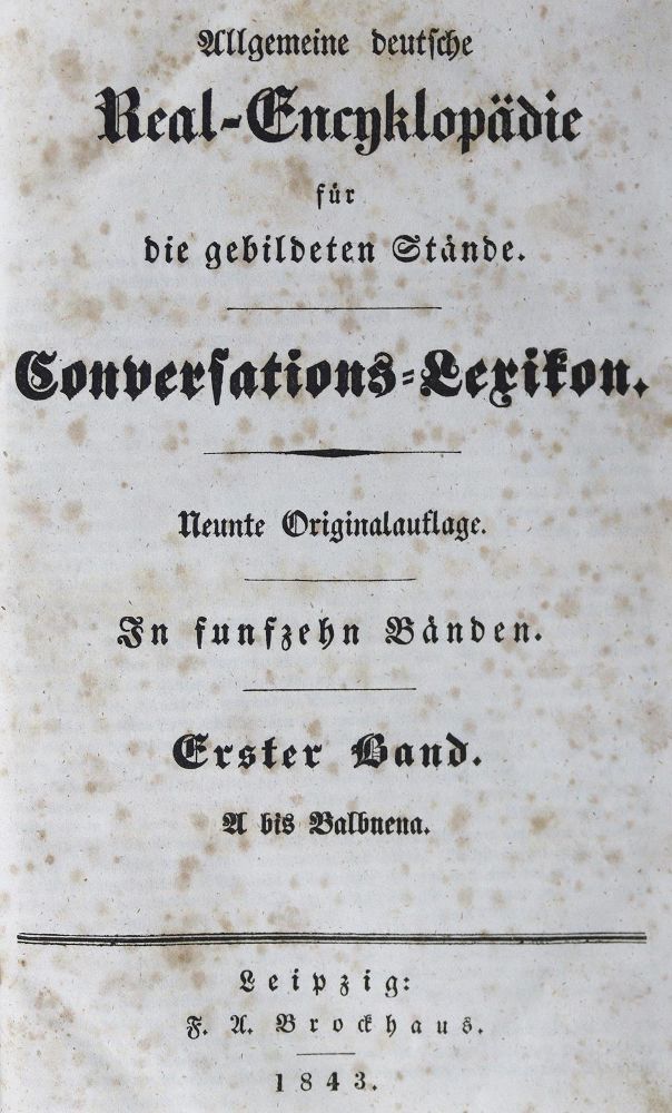 Große Abbildung Nr.1: 124-912 Brockhaus,F.A.: (Lexika - Wörterbücher - Sprachwissenschaften)
