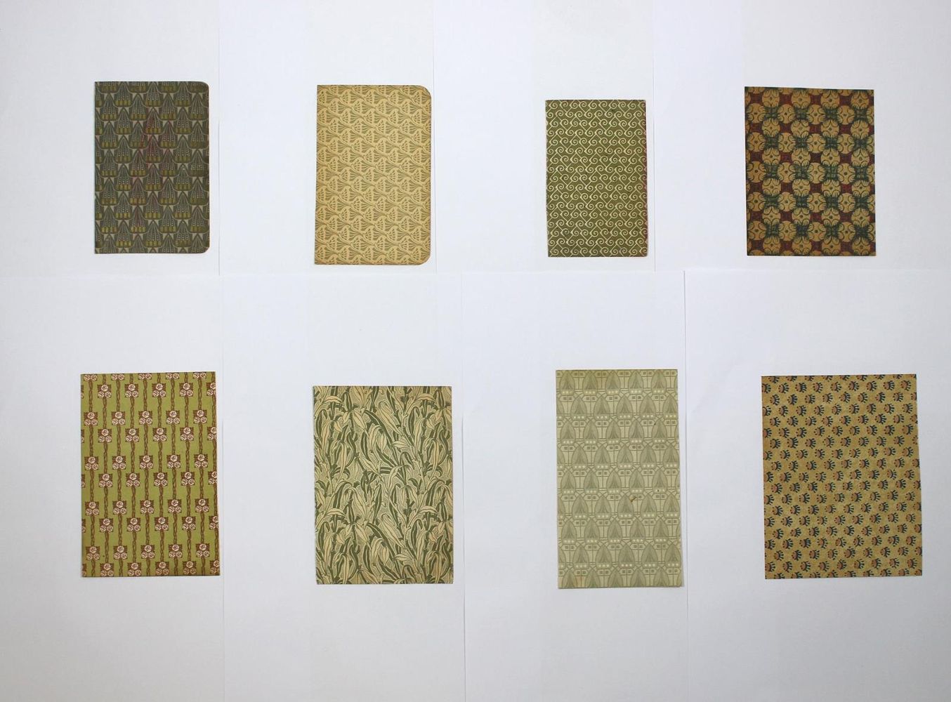 Große Abbildung Nr.1: 124-929 Vorsatzpapier.: (Papier, Jugendstil)