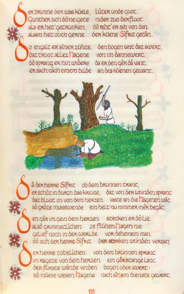 Große Abbildung Nr.3: 124-934 Nibelungenlied.: (Typographie und Kalligraphie, Handschriften)