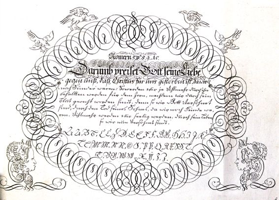 Große Abbildung Nr.1: 124-936 Losenauer,J.J.: (Typographie und Kalligraphie, Schreibmeisterbücher)