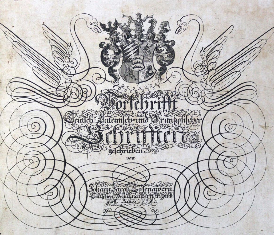 Große Abbildung Nr.2: 124-936 Losenauer,J.J.: (Typographie und Kalligraphie, Schreibmeisterbücher)