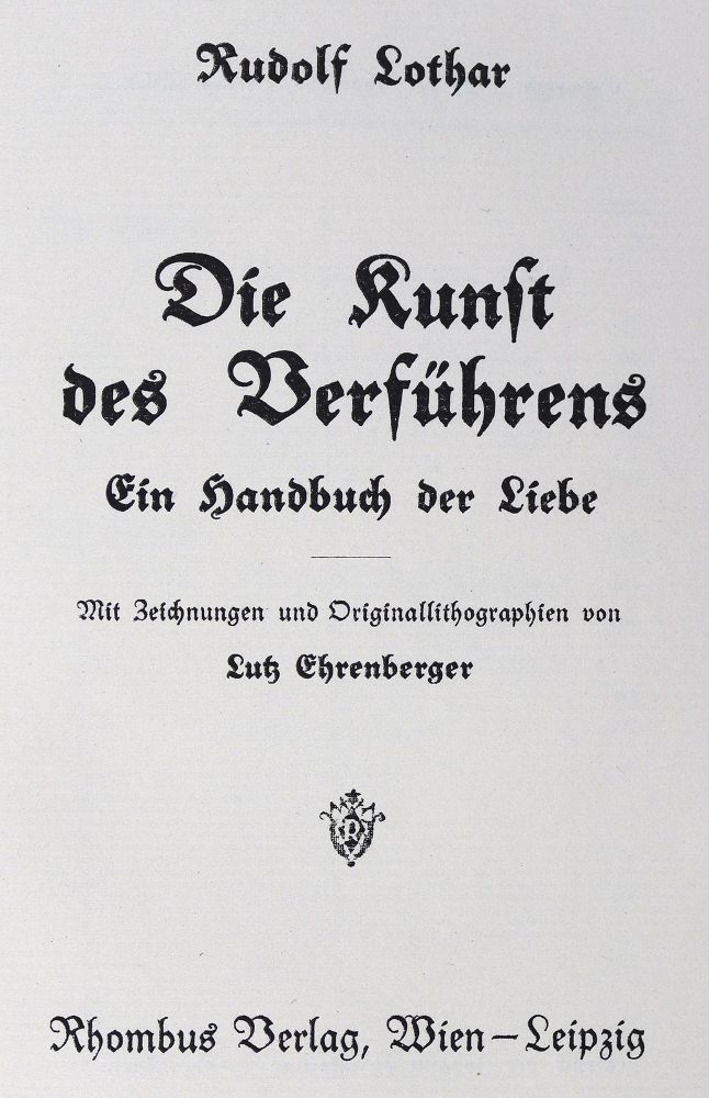 Große Abbildung Nr.1: 124-960 Lothar,R. (d.i. L.Goldschmidt).: (Erotika - Galantes)