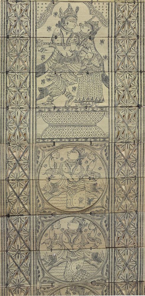 Große Abbildung Nr.1: 124-962 Palmblatt-Leporello,: (Erotika - Galantes)