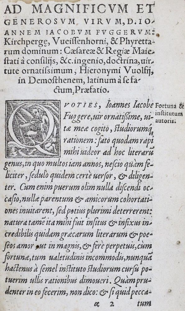 Große Abbildung Nr.3: 124-97 Demosthenes.: (Alte Drucke, Handschriften und Theologie)