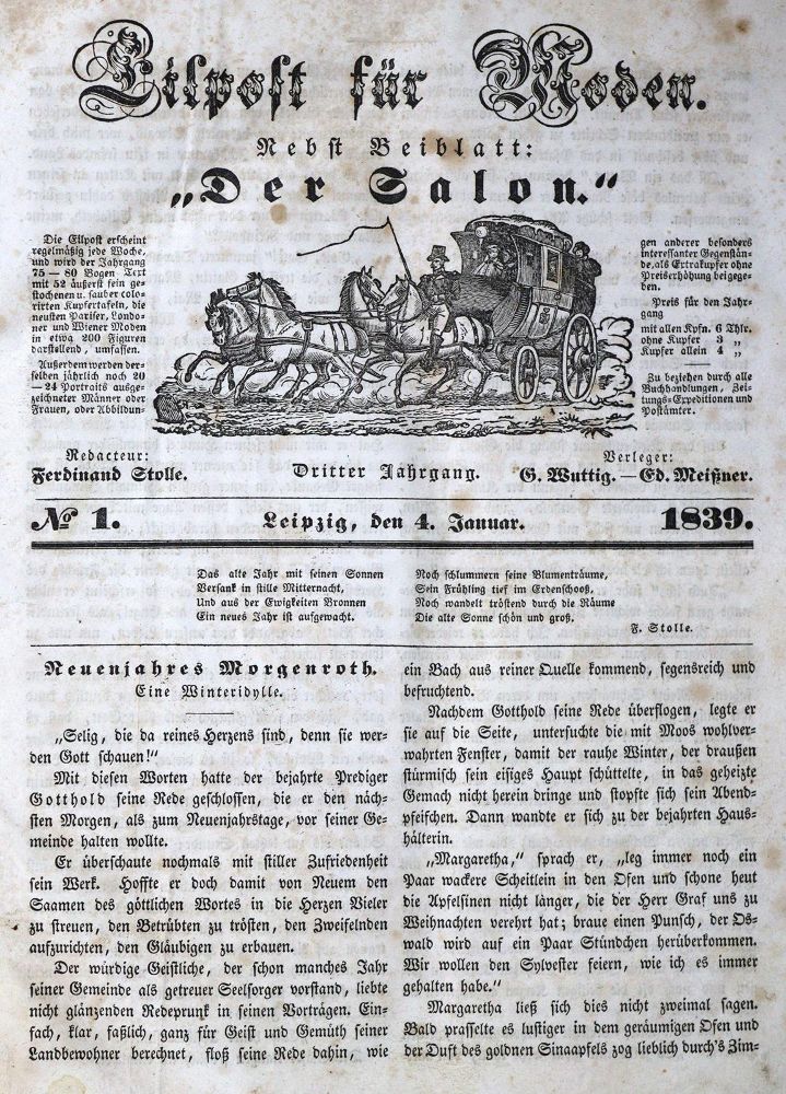 Große Abbildung Nr.1: 124-974 Eilpost für Moden.: (Mode und Trachten)