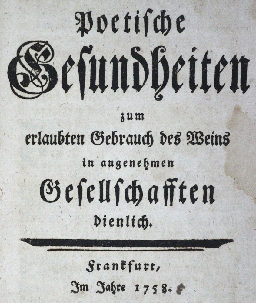Große Abbildung Nr.2: 124-982 Poetische Gesundheiten: (Kultur- und Sittengeschichte)
