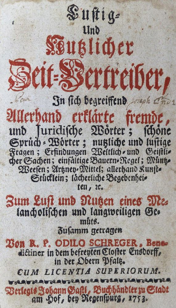 Große Abbildung Nr.1: 124-983 Schreger,O.: (Kultur- und Sittengeschichte)