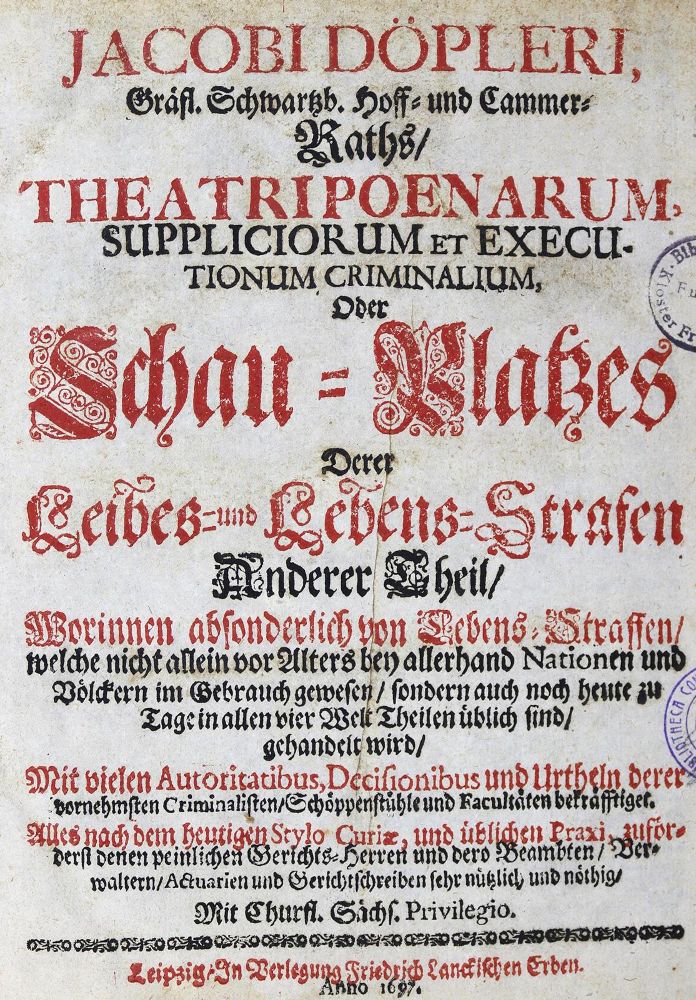 Große Abbildung Nr.1: 124-985 Döpler,J.: (Todesstrafe)