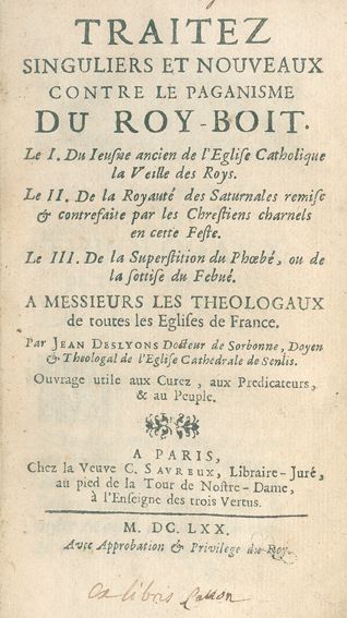 Große Abbildung Nr.1: 124-99 Deslyons,J.: (Alte Drucke, Handschriften und Theologie)