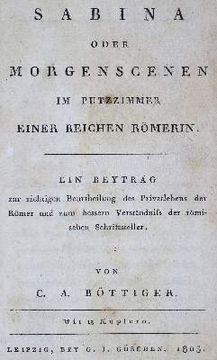 Bild Nr.2: 124-1074 Böttiger,C.A.: (Literatur und illustrierte Bücher bis 19.Jahrhundert)