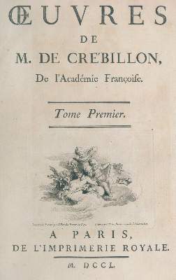 Bild Nr.1: 124-1087 Crebillon,(P.J.).: (Literatur und illustrierte Bücher bis 19.Jahrhundert)