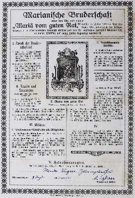 Bild Nr.9: 124-110 Bruderschaftsbriefe.: (Einblattdrucke u. Flugschriften)