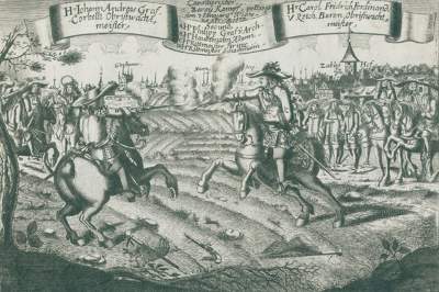 Bild Nr.1: 124-111 Cavallierischer Zwey-Kampf: (Einblattdrucke u. Flugschriften)
