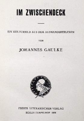 Bild Nr.1: 124-1130 Gaulke,J.: (Literatur und illustrierte Bücher bis 19.Jahrhundert)