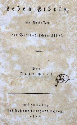 Bild Nr.1: 124-1153 Jean Paul (d.i. J.P.F.Richter).: (Literatur und illustrierte Bücher bis 19.Jahrhundert)