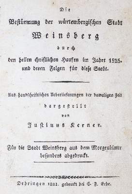 Bild Nr.1: 124-1155 Kerner,J.: (Literatur und illustrierte Bücher bis 19.Jahrhundert)