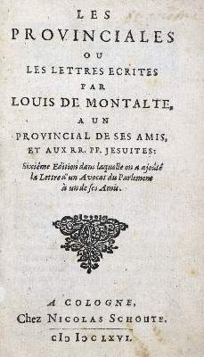 Bild Nr.1: 124-1192 (Pascal,B.).: (Literatur und illustrierte Bücher bis 19.Jahrhundert)