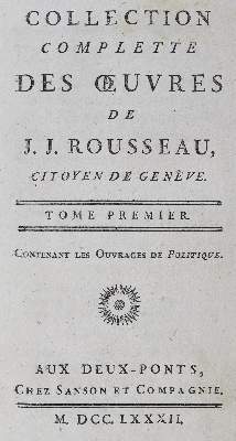 Bild Nr.1: 124-1206 Rousseau,J.J.: (Literatur und illustrierte Bücher bis 19.Jahrhundert)