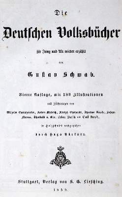 Bild Nr.1: 124-1218 Schwab,G.: (Literatur und illustrierte Bücher bis 19.Jahrhundert)