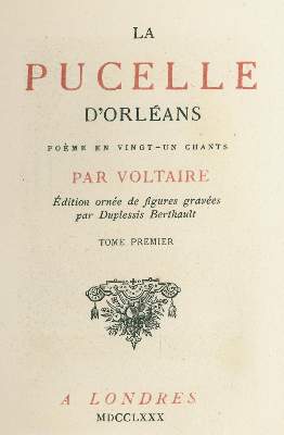 Bild Nr.2: 124-1233 Voltaire,(F.M.A.de).: (Literatur und illustrierte Bücher bis 19.Jahrhundert)