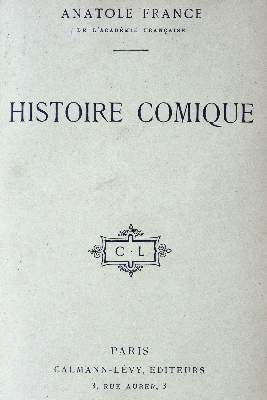 Bild Nr.1: 124-1303 France,A. (d.i. J.A.Thibault).: (Literatur und illustrierte Bücher 20.Jahrhundert - Alte Literatur in modernen Ausgaben)