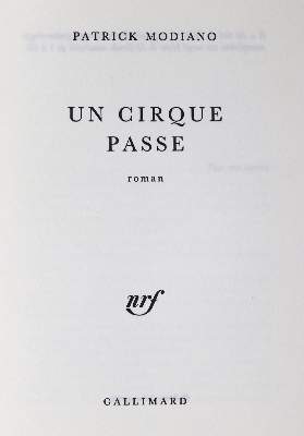 Bild Nr.1: 124-1383 Modiano,P.: (Literatur und illustrierte Bücher 20.Jahrhundert - Alte Literatur in modernen Ausgaben)